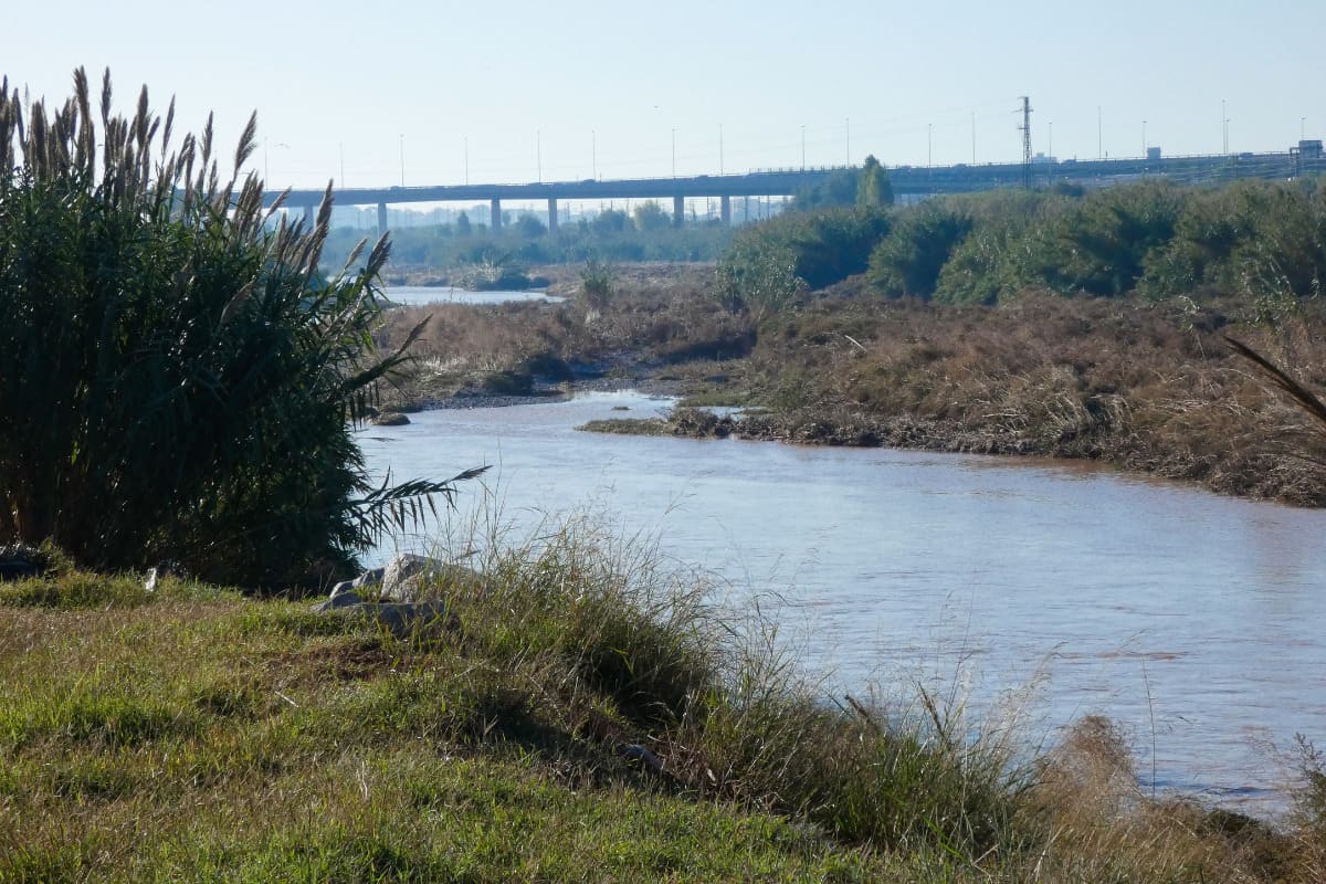 Agua del rio Llobregat